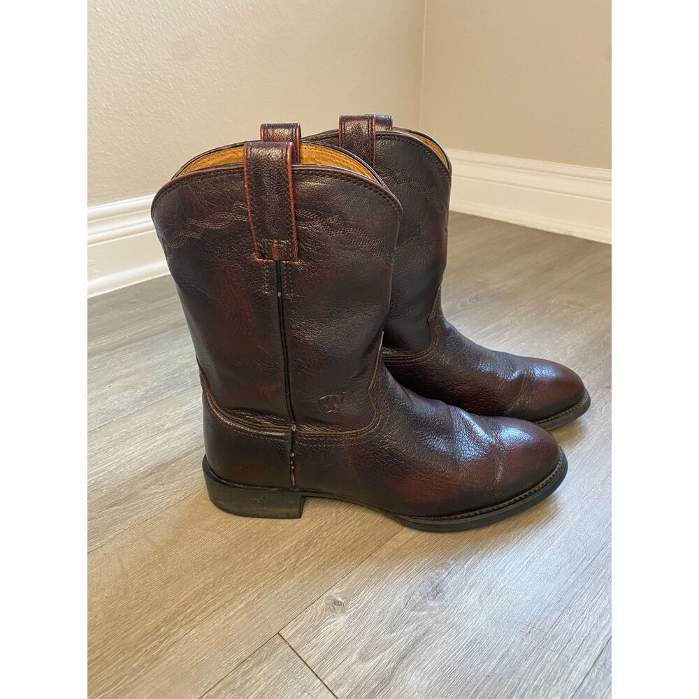 Ariat Heritage Roper 35503 Mens 9.5 EE Brown Leather Western Cowboy Boots